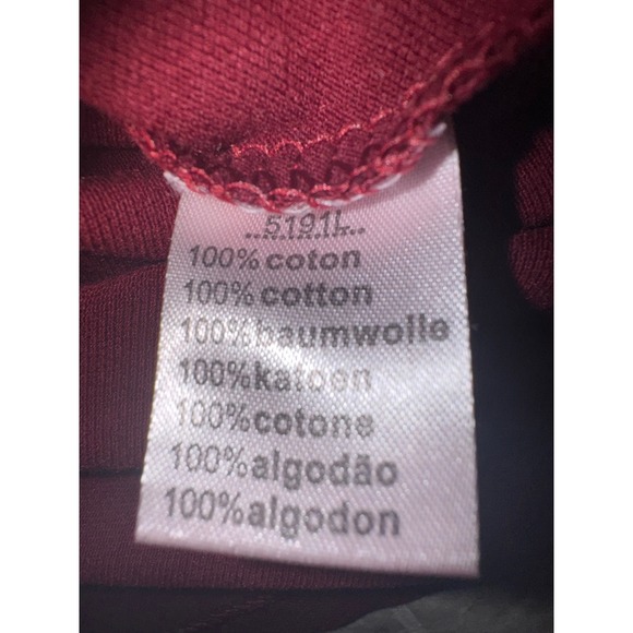 Lacoste Polo Shirt Mens Burgundy Red 100% Cotton Short Sleeve Size 3 - Picture 7 of 7